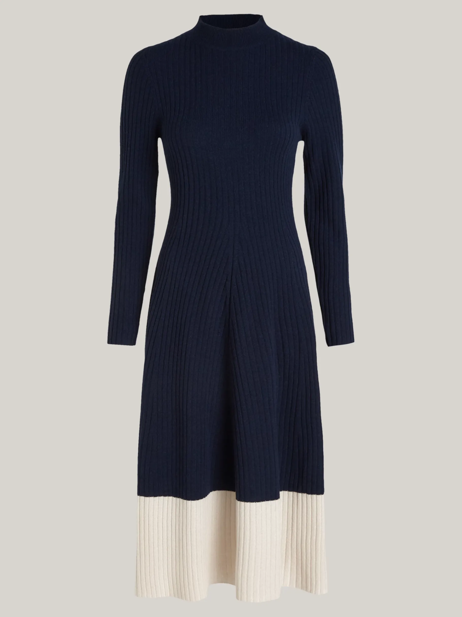 Tommy Hilfiger Curve Slim Fit Midi-Strickkleid mit Kaschmir DESERT SKY Cheap