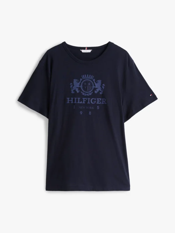 Tommy Hilfiger Curve T-Shirt mit Kontrast-Besatz DESERT SKY Best