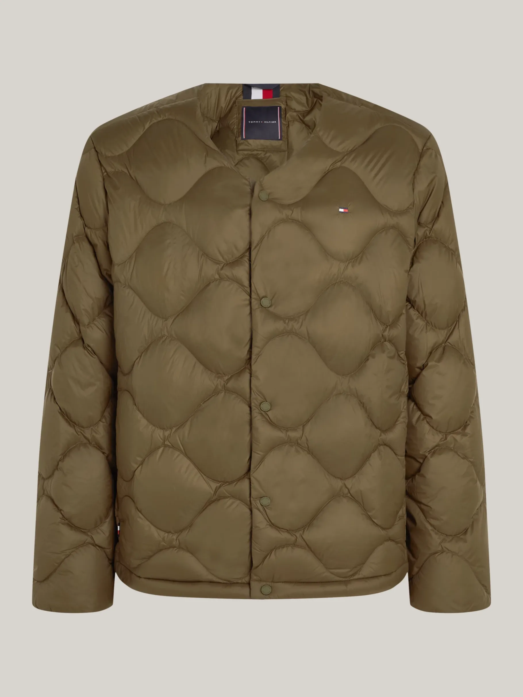 Tommy Hilfiger Daunengefüllte Jacke mit Zwiebel-Steppung ARMY GREEN Flash Sale