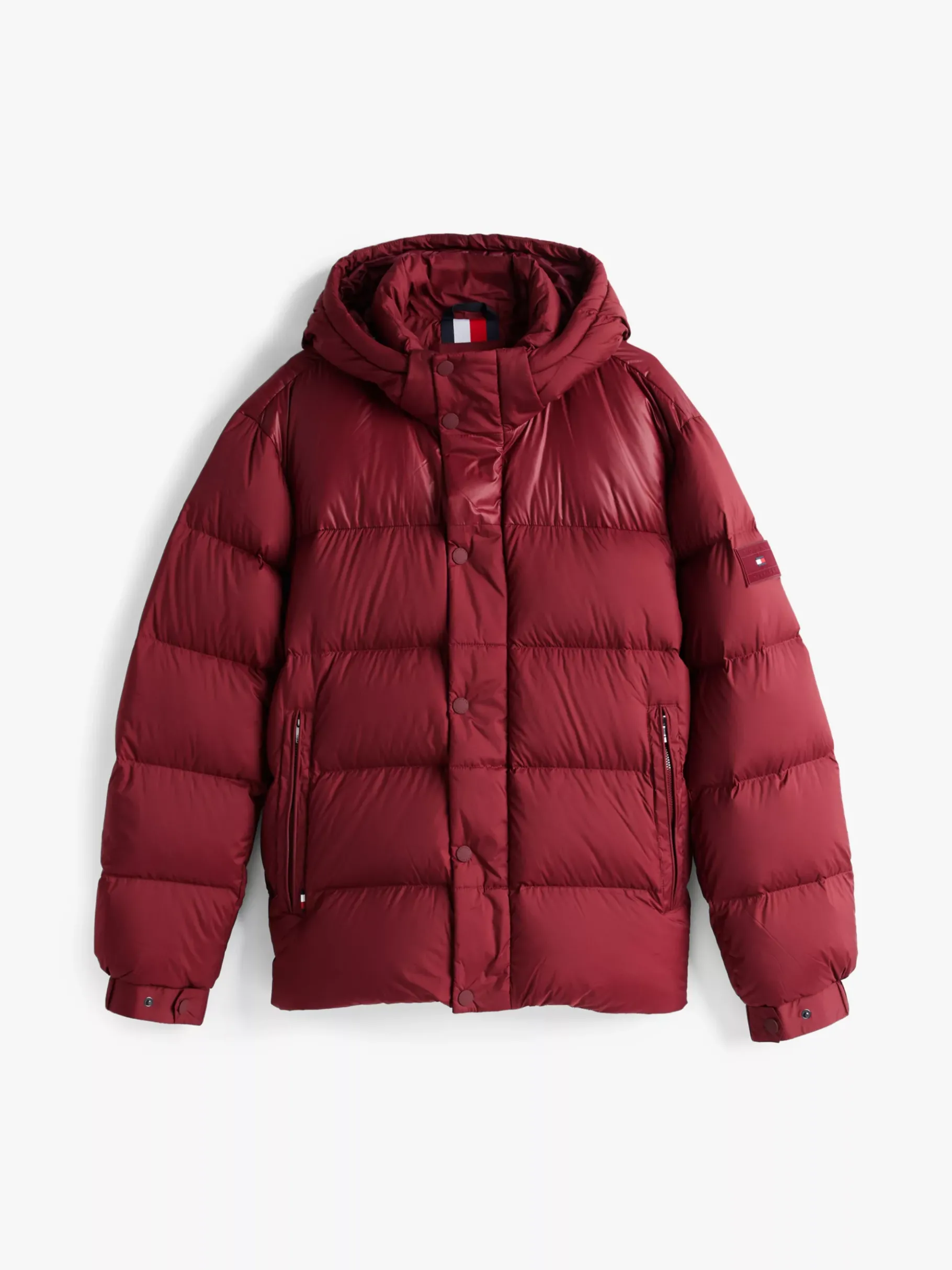 Tommy Hilfiger Daunengefüllte Puffer-Jacke mit Kapuze DEEP ROUGE Fashion