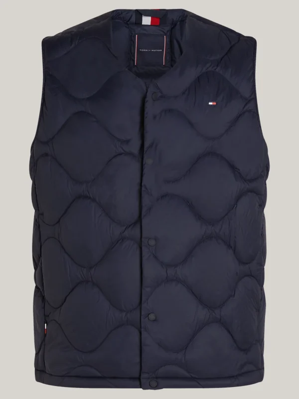 Tommy Hilfiger Daunengefüllte Weste mit Zwiebel-Steppung DESERT SKY Outlet