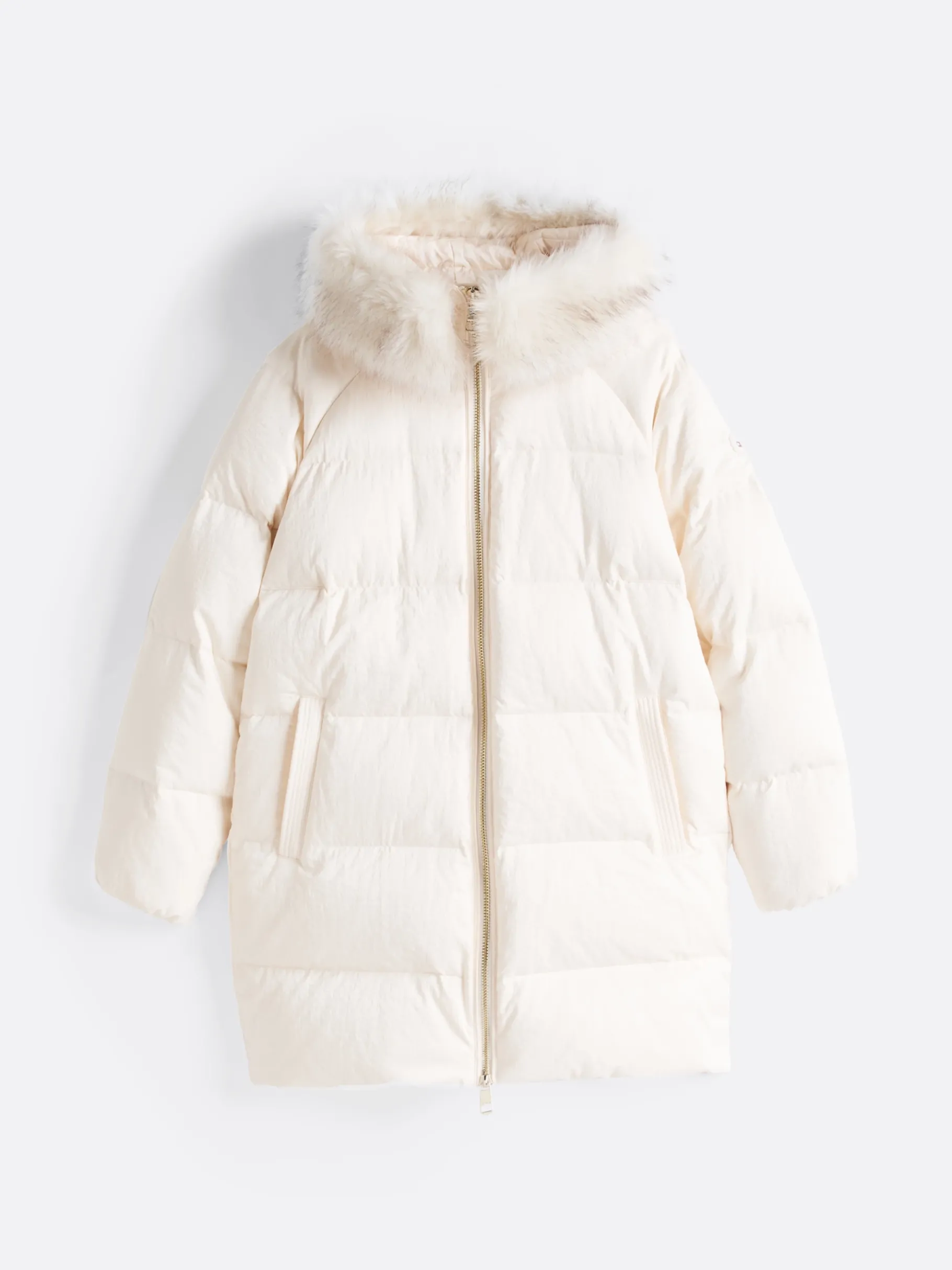 Tommy Hilfiger Daunenmantel mit schimmerndem Finish ANCIENT WHITE Hot