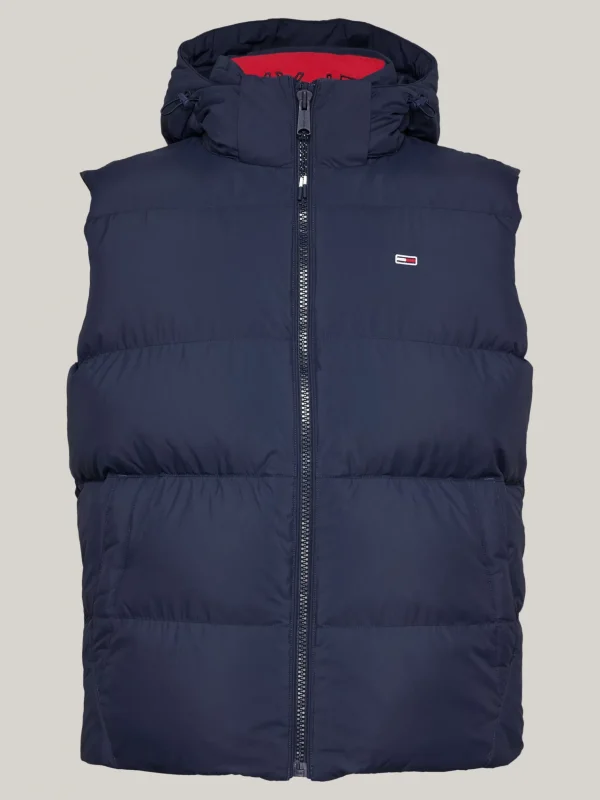 Tommy Hilfiger Daunenweste mit Kapuze und Reißverschluss DARK NIGHT NAVY Hot