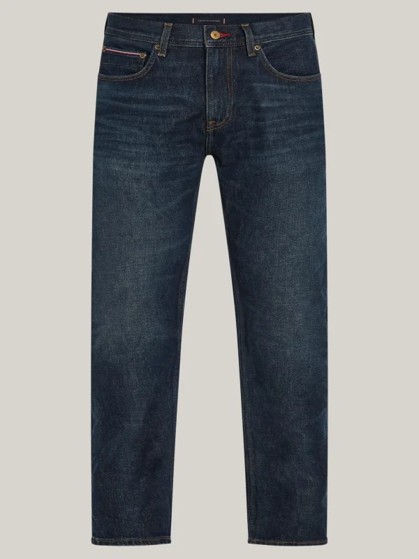 Tommy Hilfiger Denton Straight Jeans mit Fade-Effekt CREST INDIGO Discount