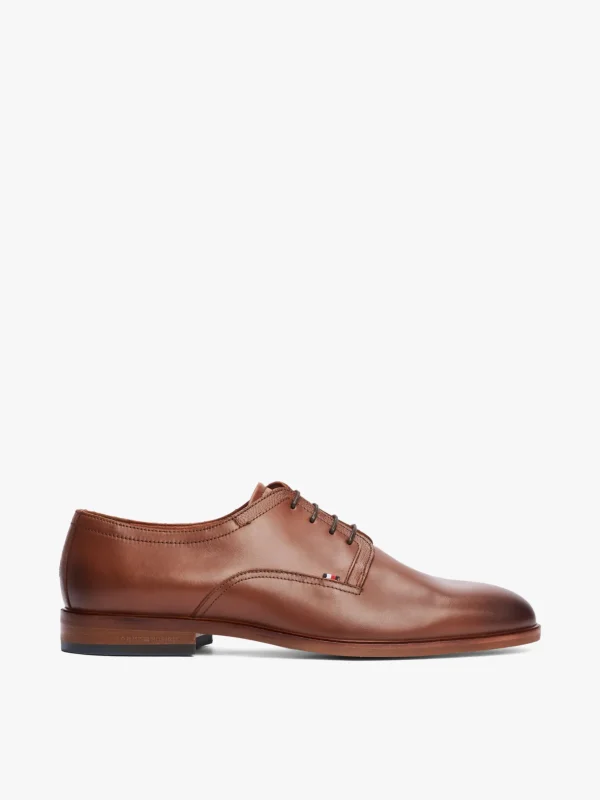 Tommy Hilfiger Derby-Schuh aus Leder WINTER COGNAC Cheap