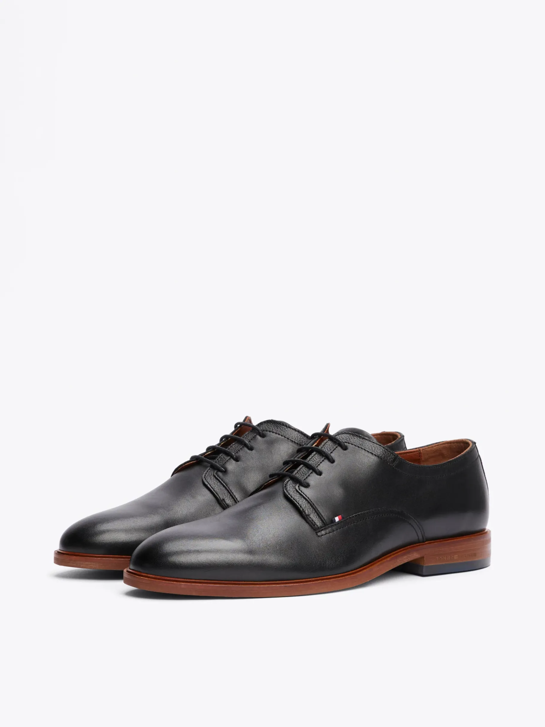 Tommy Hilfiger Derby-Schuh aus Leder BLACK Fashion
