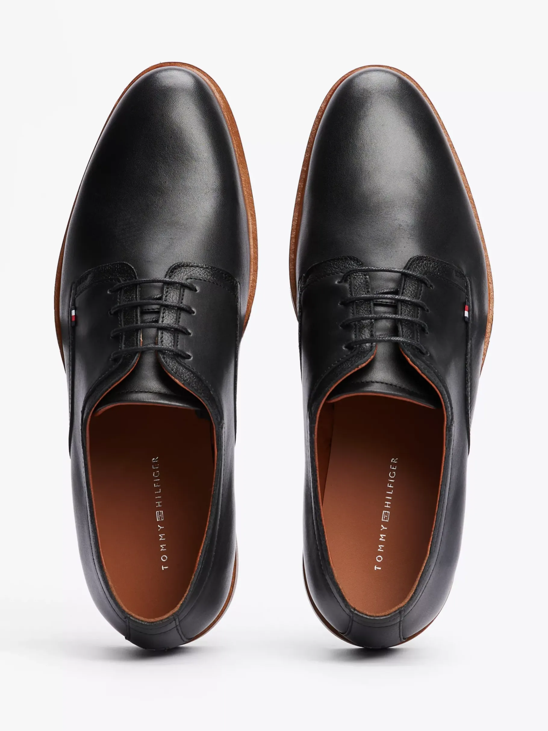 Tommy Hilfiger Derby-Schuh aus Leder BLACK Fashion