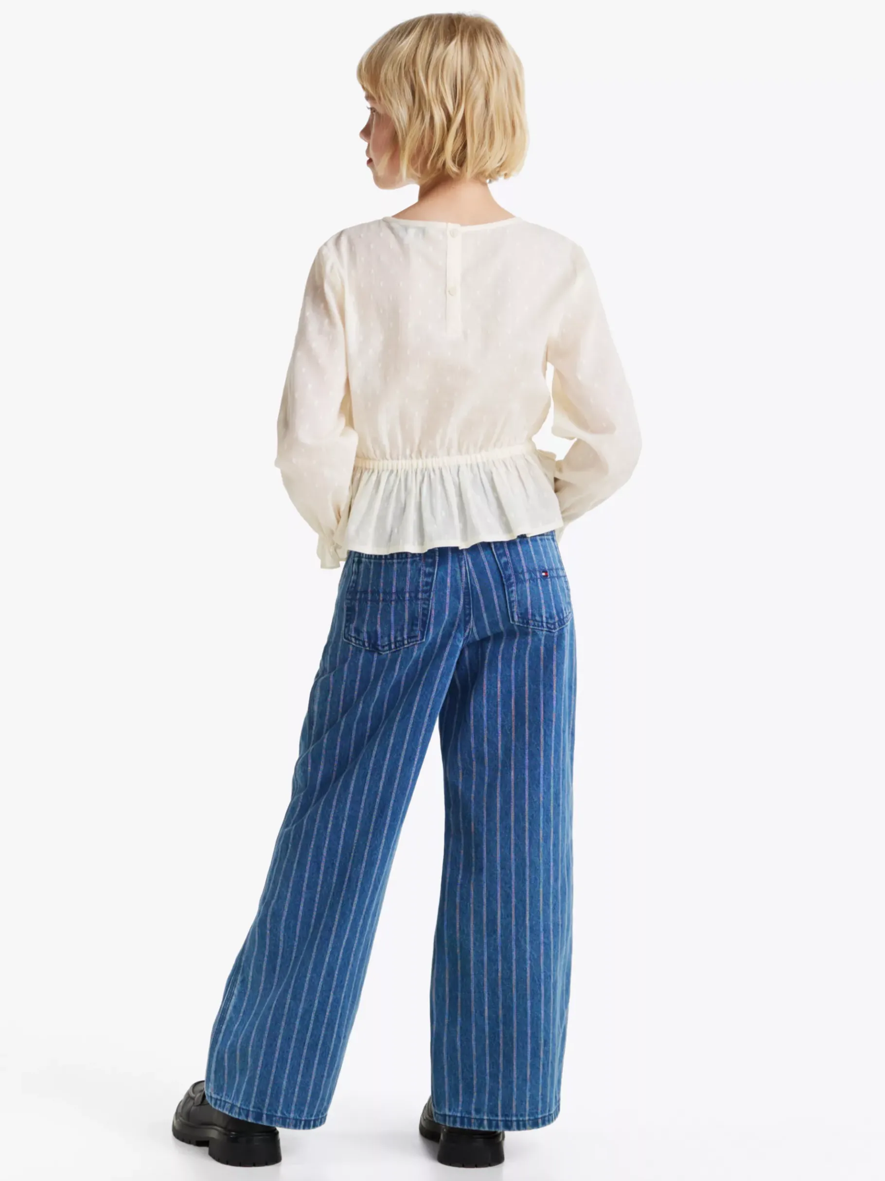 Tommy Hilfiger Dobby-Bluse mit Rüschen CALICO Hot