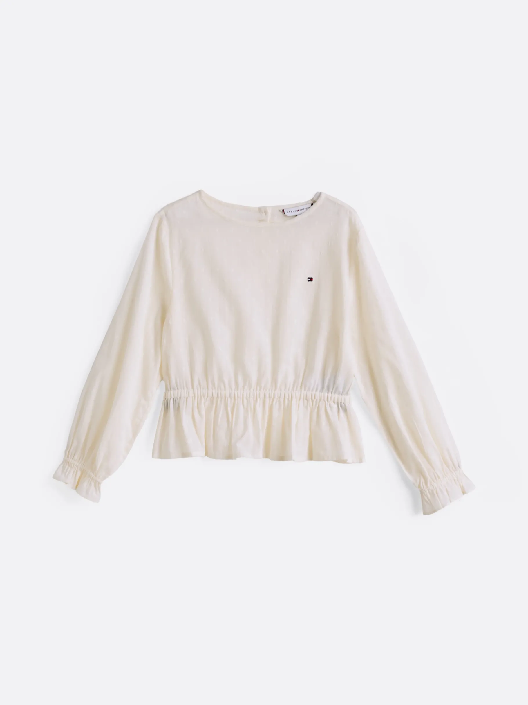 Tommy Hilfiger Dobby-Bluse mit Rüschen CALICO Hot