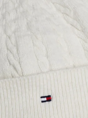 Tommy Hilfiger Dreiteiliges Geschenkset mit Zopfmuster IVORY PETAL Flash Sale