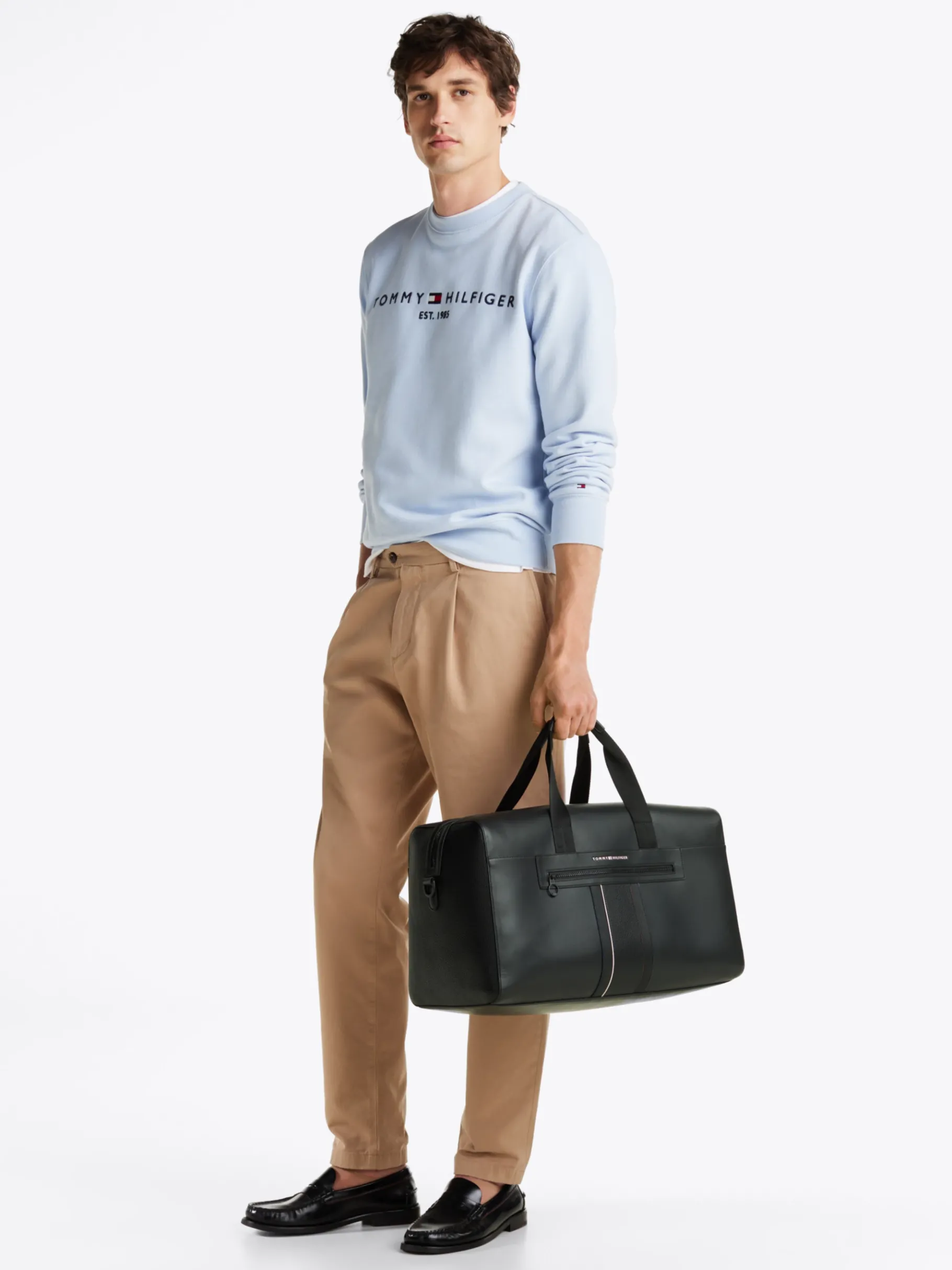 Tommy Hilfiger Dufflebag mit Metall-Logo BLACK Best Sale