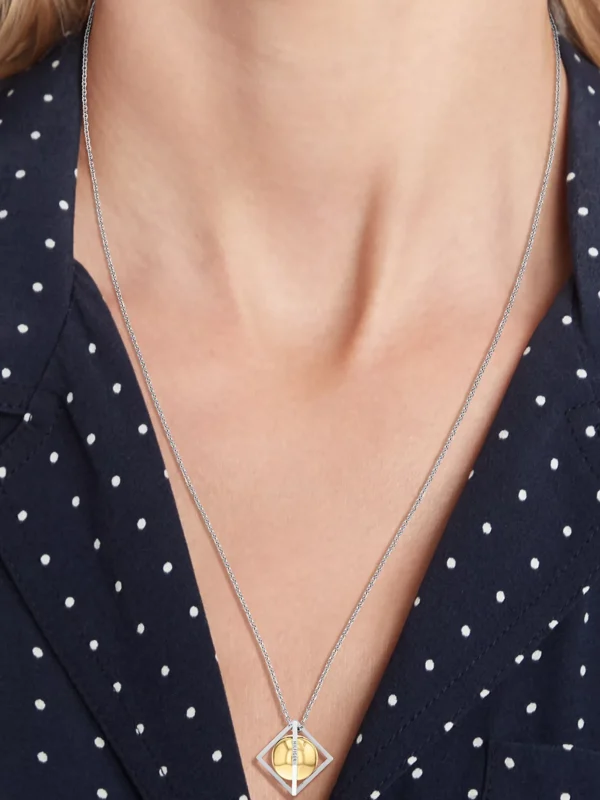 Tommy Hilfiger Edelstahl-Halskette mit vergoldeter Kugel TWO TONE Best