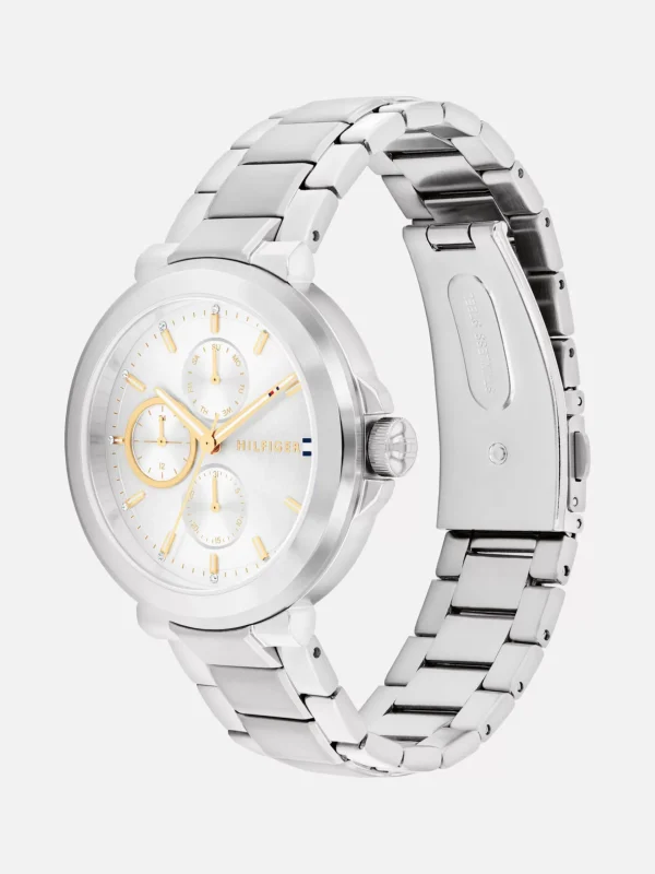 Tommy Hilfiger Edelstahluhr mit blauem Zifferblatt SILVER Store