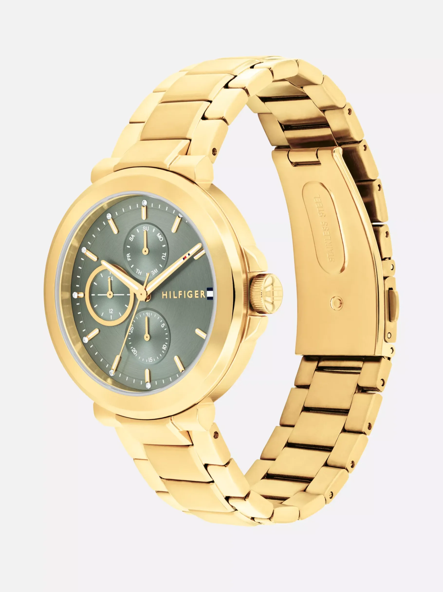 Tommy Hilfiger Edelstahluhr mit Gliederarmband GOLD New