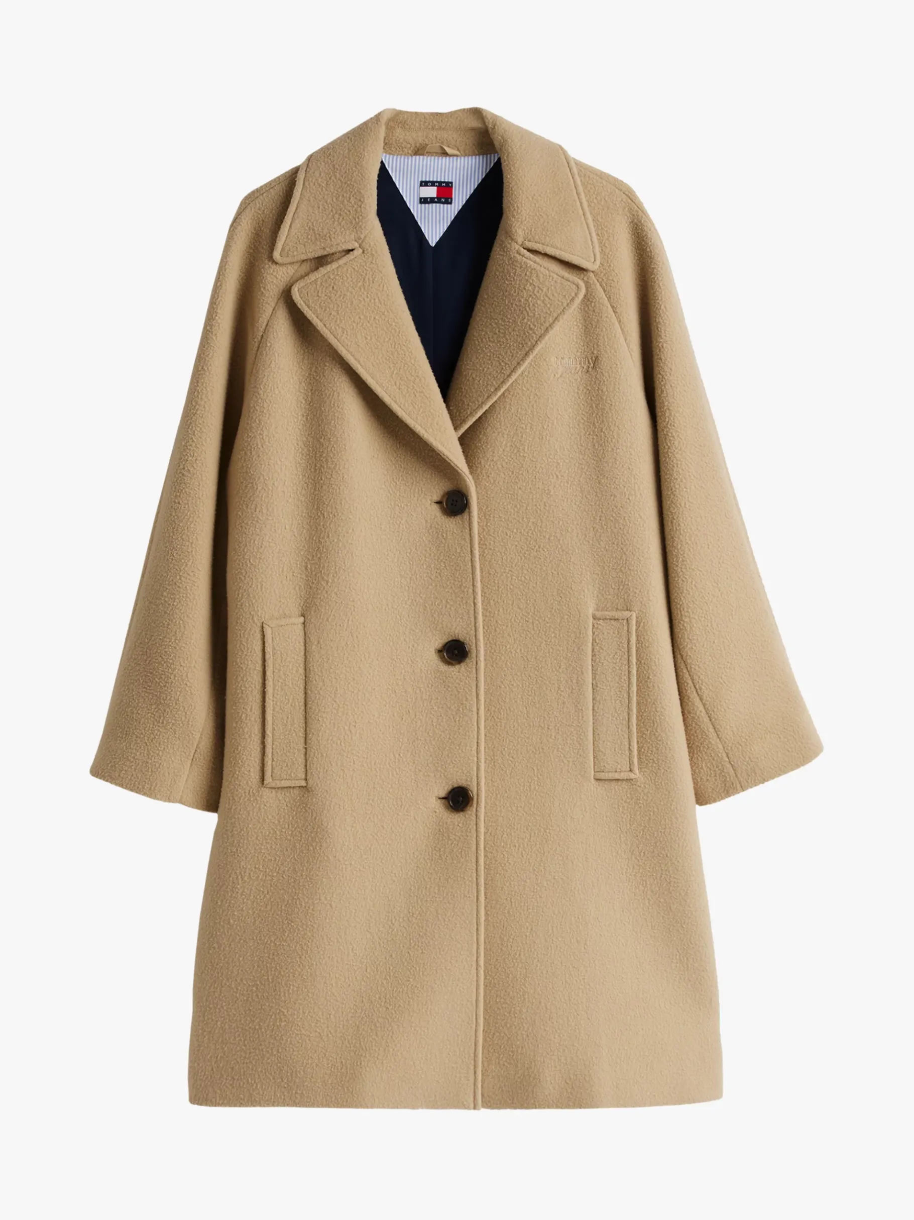 Tommy Hilfiger Einreihiger Wollmix-Mantel RELIC TAN Online