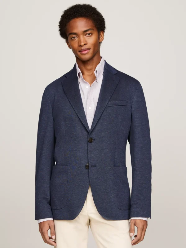 Tommy Hilfiger Einreihiges Jersey-Sakko DESERT SKY New