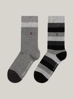 Tommy Hilfiger 2er-Pack Classics gestreifte Socken BLACK Best