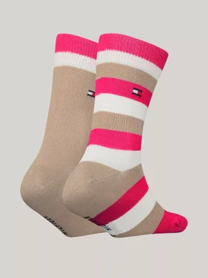 Tommy Hilfiger 2er-Pack Classics gestreifte Socken SAND COMBO Flash Sale