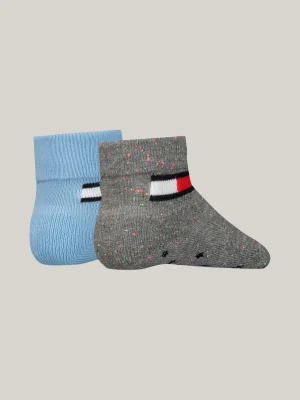 Tommy Hilfiger 2er-Pack Classics Haussocken mit Umschlag GREY / BLUE Online