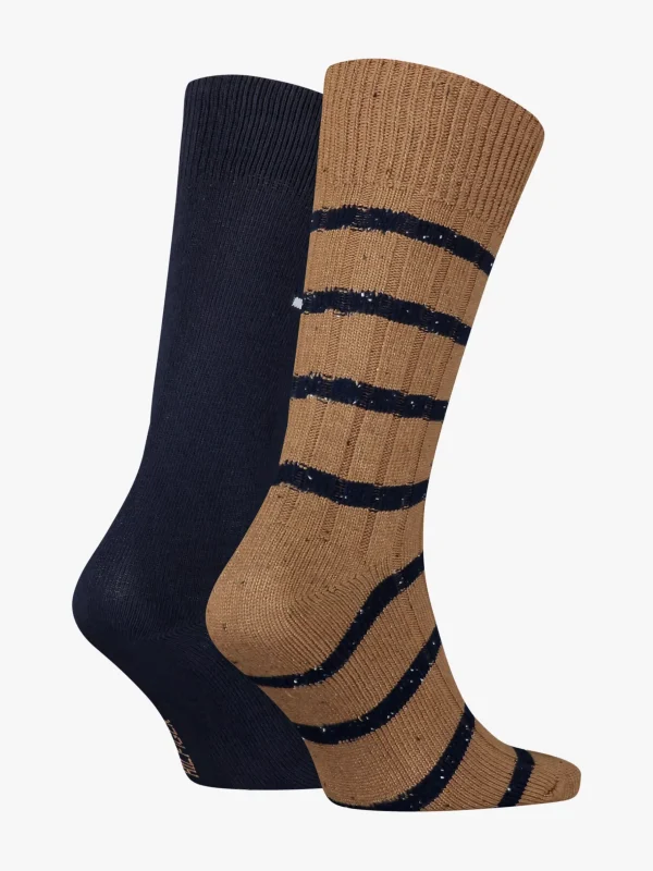 Tommy Hilfiger 2er-Pack Classics Socken mit Streifen KHAKI Cheap