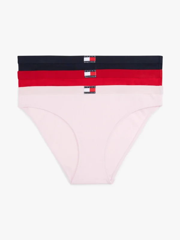 Tommy Hilfiger 3er-Pack Heritage Slips PRIMARY RED/L PINK RIB/NAVY Discount