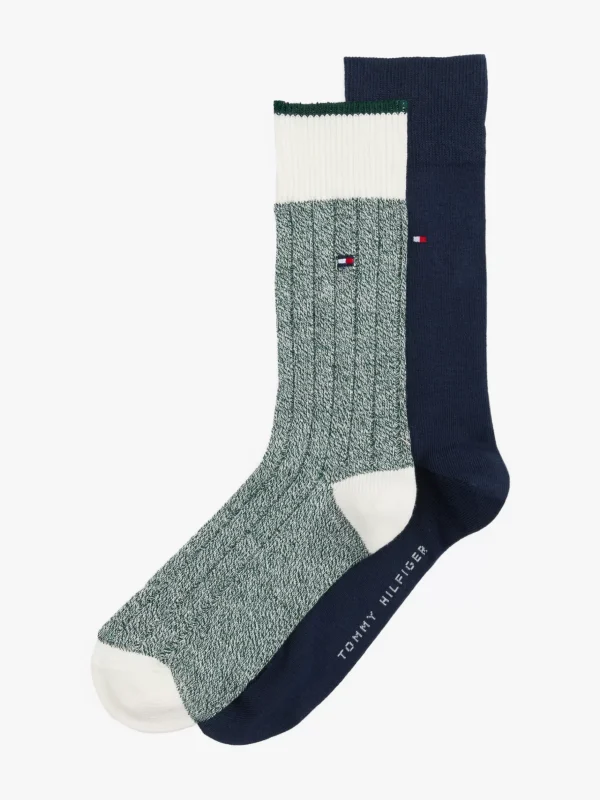 Tommy Hilfiger 2er-Pack Mouliné-Socken DARK GREEN Best