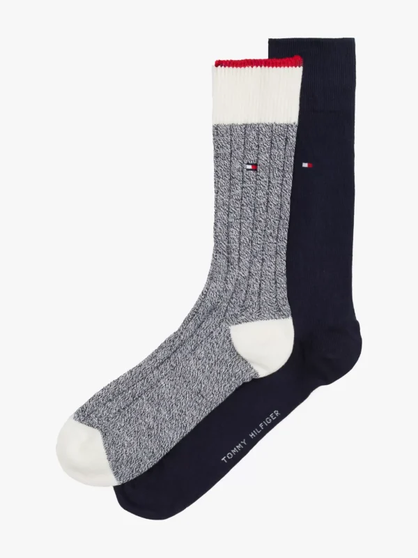 Tommy Hilfiger 2er-Pack Mouliné-Socken NAVY Fashion