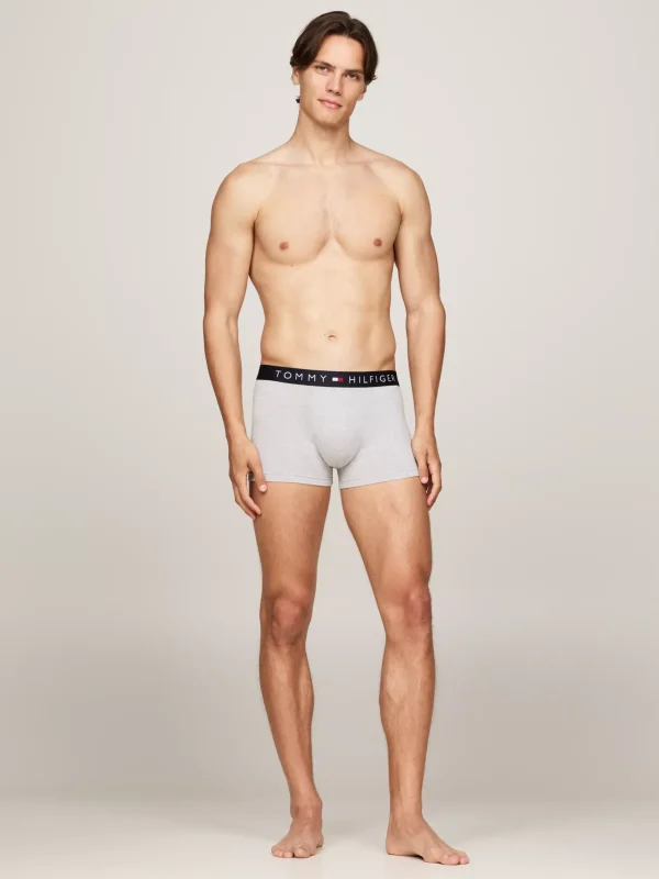 Tommy Hilfiger 3er-Pack Original Trunks mit Logo-Taillenbund GREY HTR/GREY HTR/GREY HTR Cheap