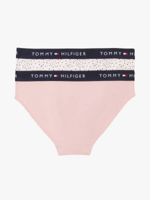 Tommy Hilfiger 2er-Pack Signature Slips mit Print FLAG PAISLEY / FOGGY PINK Best
