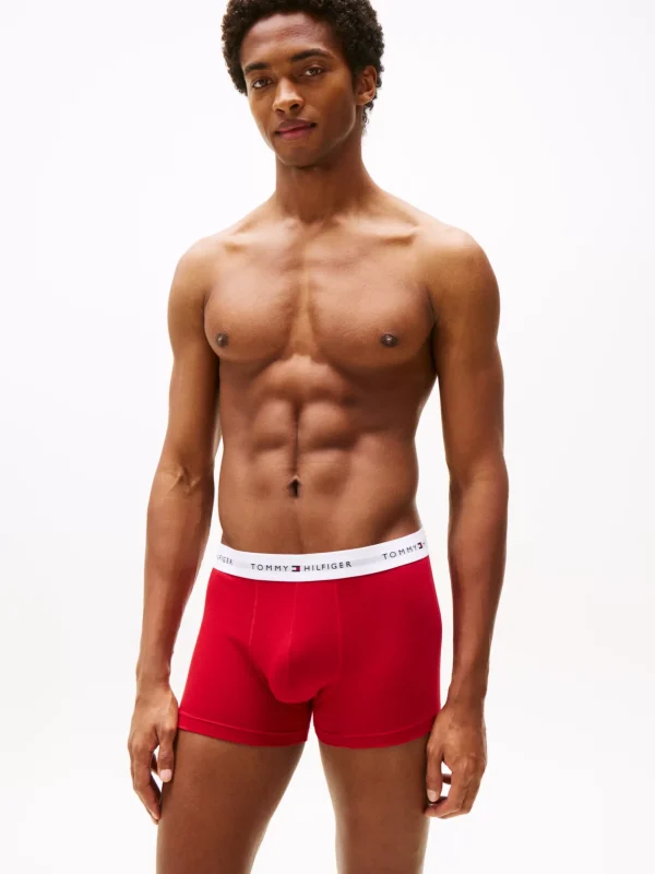 Tommy Hilfiger 5er-Pack Signature Trunks mit Logo-Taillenbund MED RD/LGH CST/VRN BLU/MED RD/WDG Best Sale