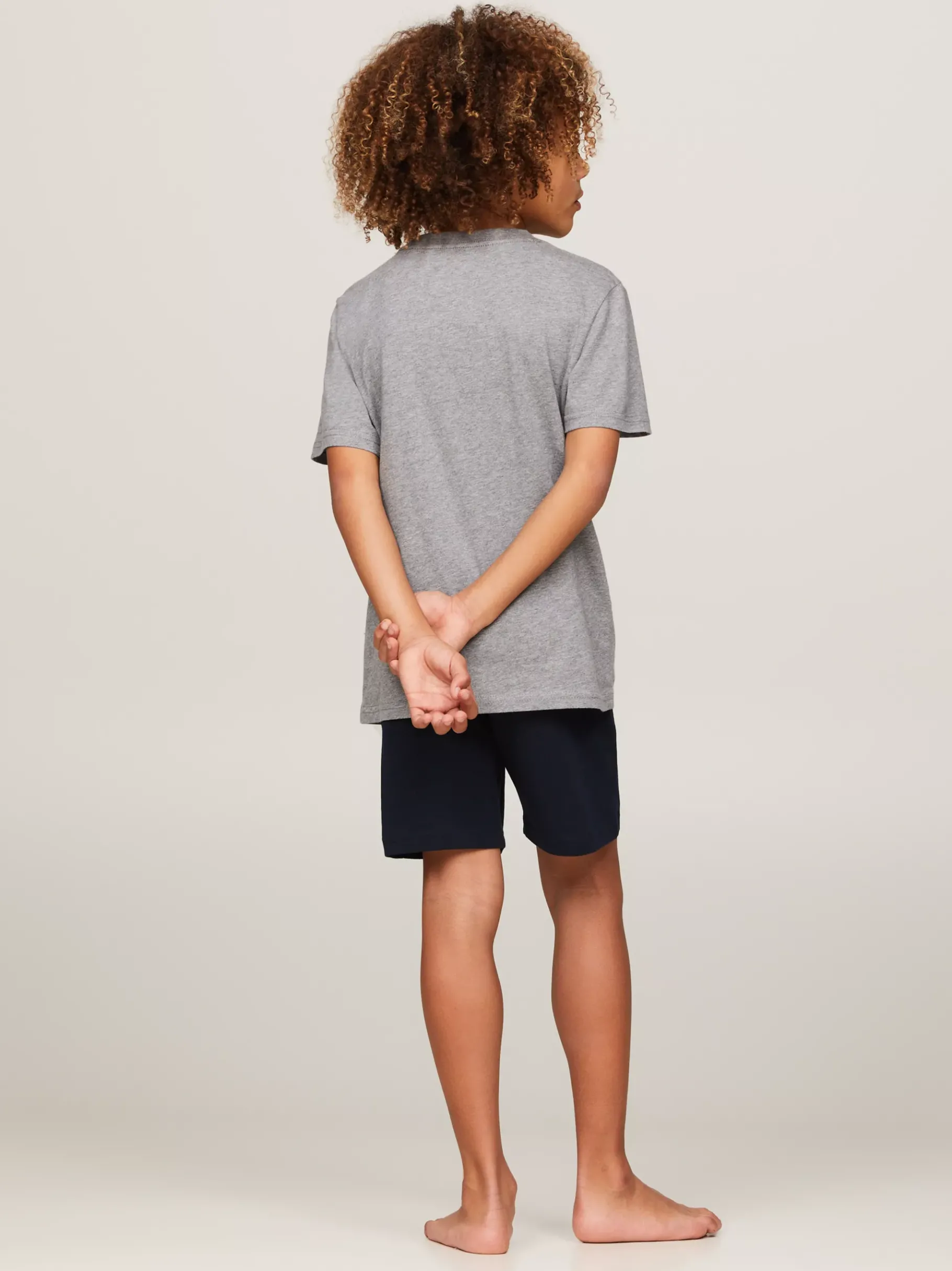 Tommy Hilfiger 2er-Pack Signature T-Shirts MEDIUM GREY HT/BLACK Cheap