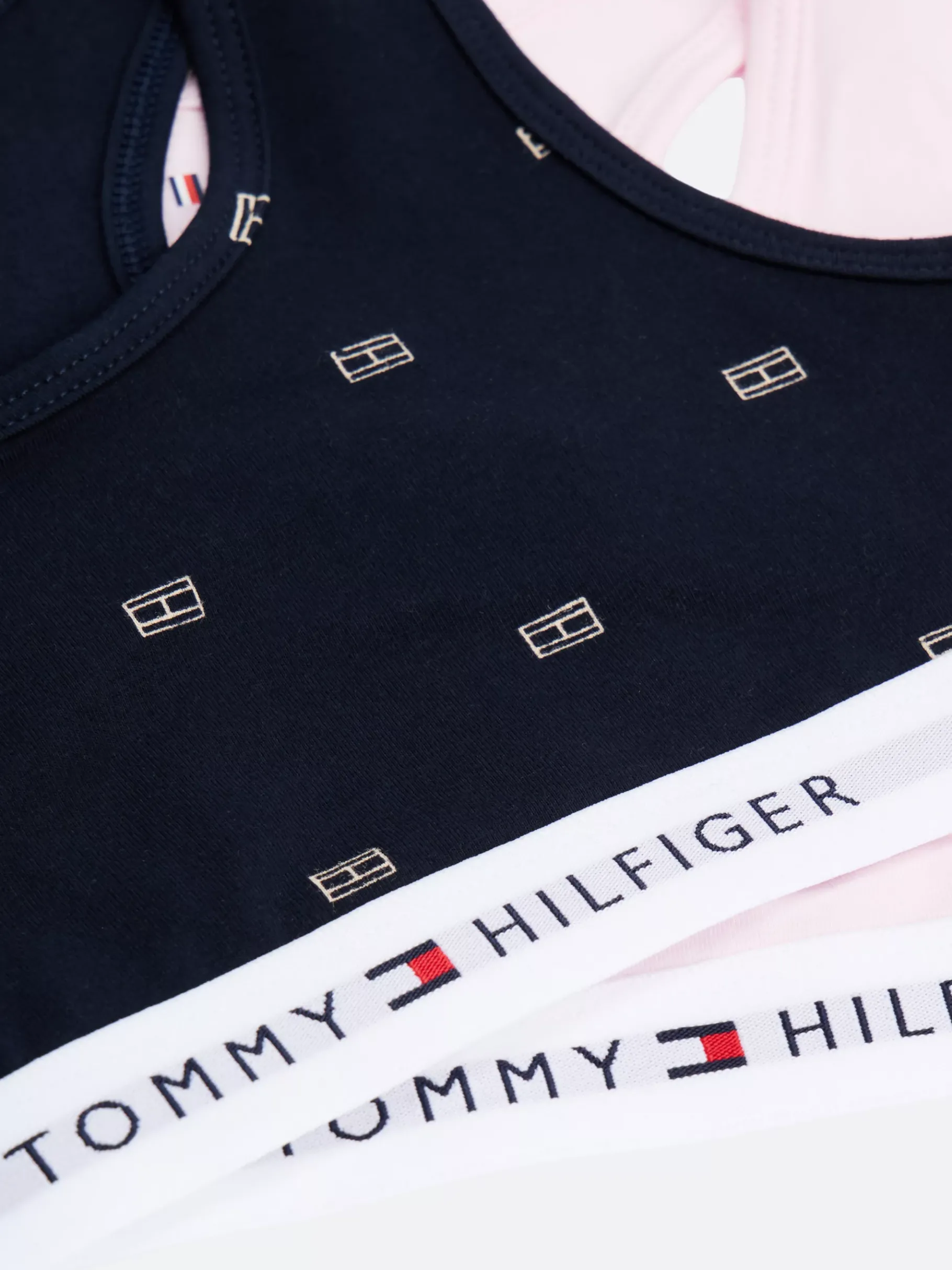 Tommy Hilfiger 2er-Pack Signature ungepolsterte Bralettes DES SKY OUTLINE FLAG AOP/LIGHT PINK Discount