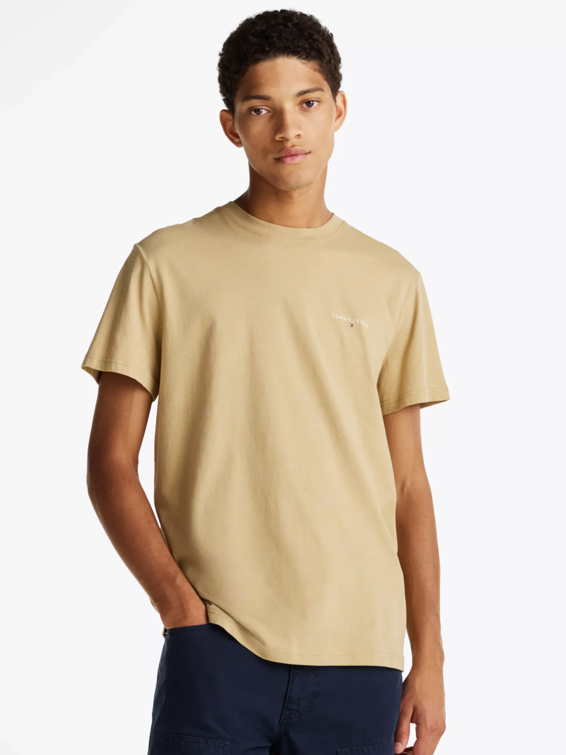 Tommy Hilfiger 2er-Pack Slim Fit T-Shirts mit Logo FATIGUE GREEN / RELIC TAN Outlet