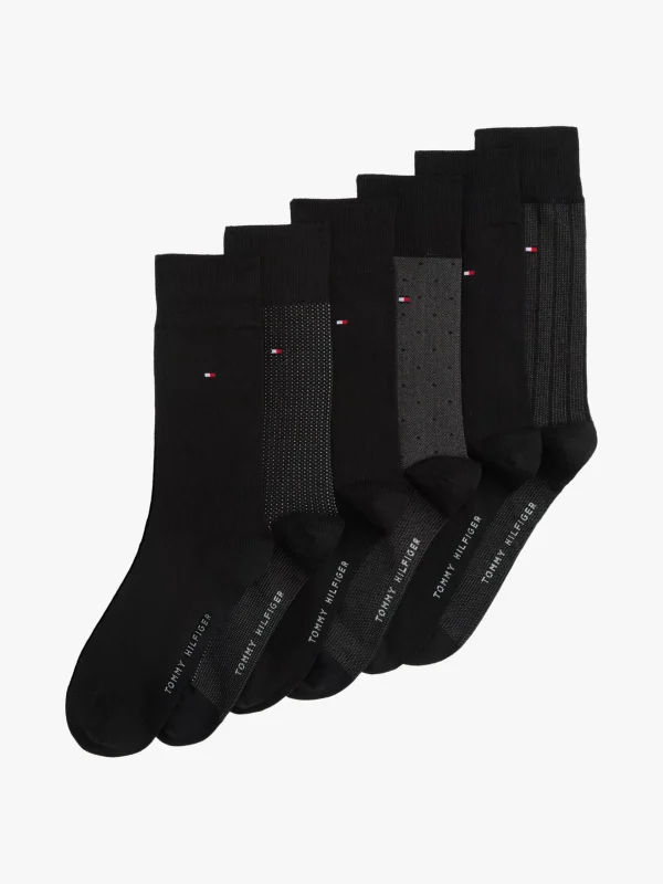 Tommy Hilfiger 6er-Pack Socken im Geschenkset BLACK Fashion