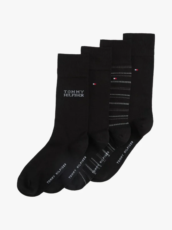 Tommy Hilfiger 4er-Pack Socken im Geschenkset BLACK Best Sale