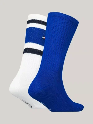 Tommy Hilfiger 2er-Pack Socken in Color Block mit Flag VICTORIA BLUE Store