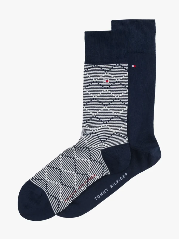 Tommy Hilfiger 2er-Pack Socken mit grafischem Muster NAVY Store