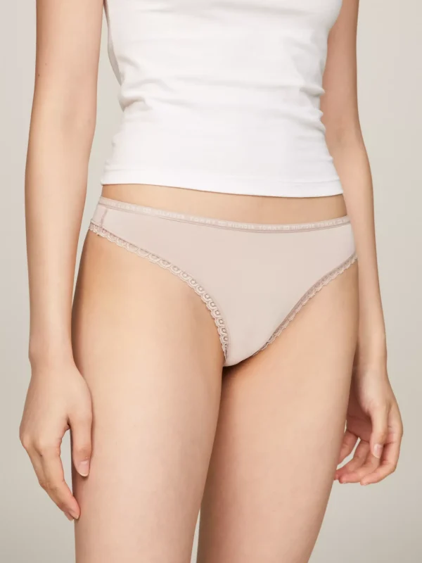 Tommy Hilfiger 3er-Pack Strings mit Blumenspitze MINERALIZE/BALANCED BEIGE/PALE PINK Best