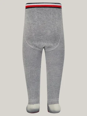 Tommy Hilfiger 1er-Pack Strumpfhose mit Tommy-Taillenbund OFF WHITE Flash Sale