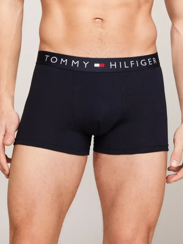 Tommy Hilfiger 3er-Pack TH Original Trunks mit Logo-Taillenbund GREY HTR/WHITE/DESERT SKY New