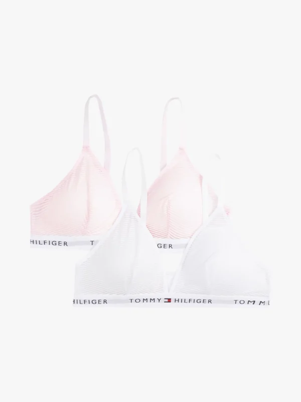 Tommy Hilfiger 2er-Pack Triangel-Bralettes WHITE/ LIGHT PINK Sale