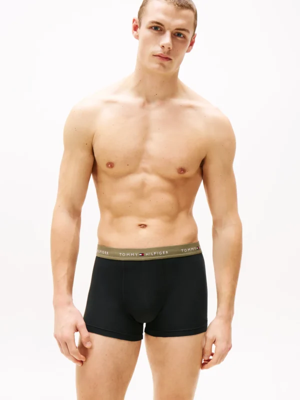 Tommy Hilfiger 3er-Pack Trunks mit Color Block und Logo DP INDGO/PRM RD/UTLTY OLV Discount