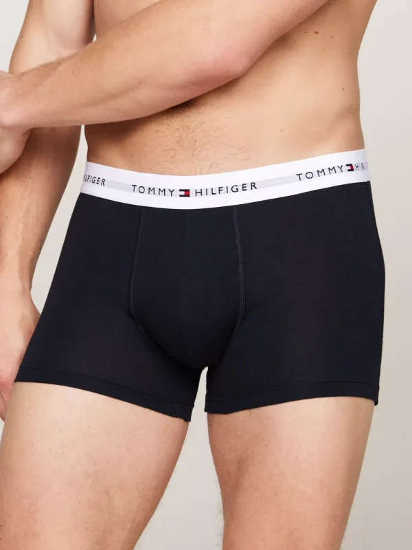 Tommy Hilfiger 3er-Pack Trunks mit Color Block und Logo PRIMARY RED/WHITE/DESERT SKY Flash Sale