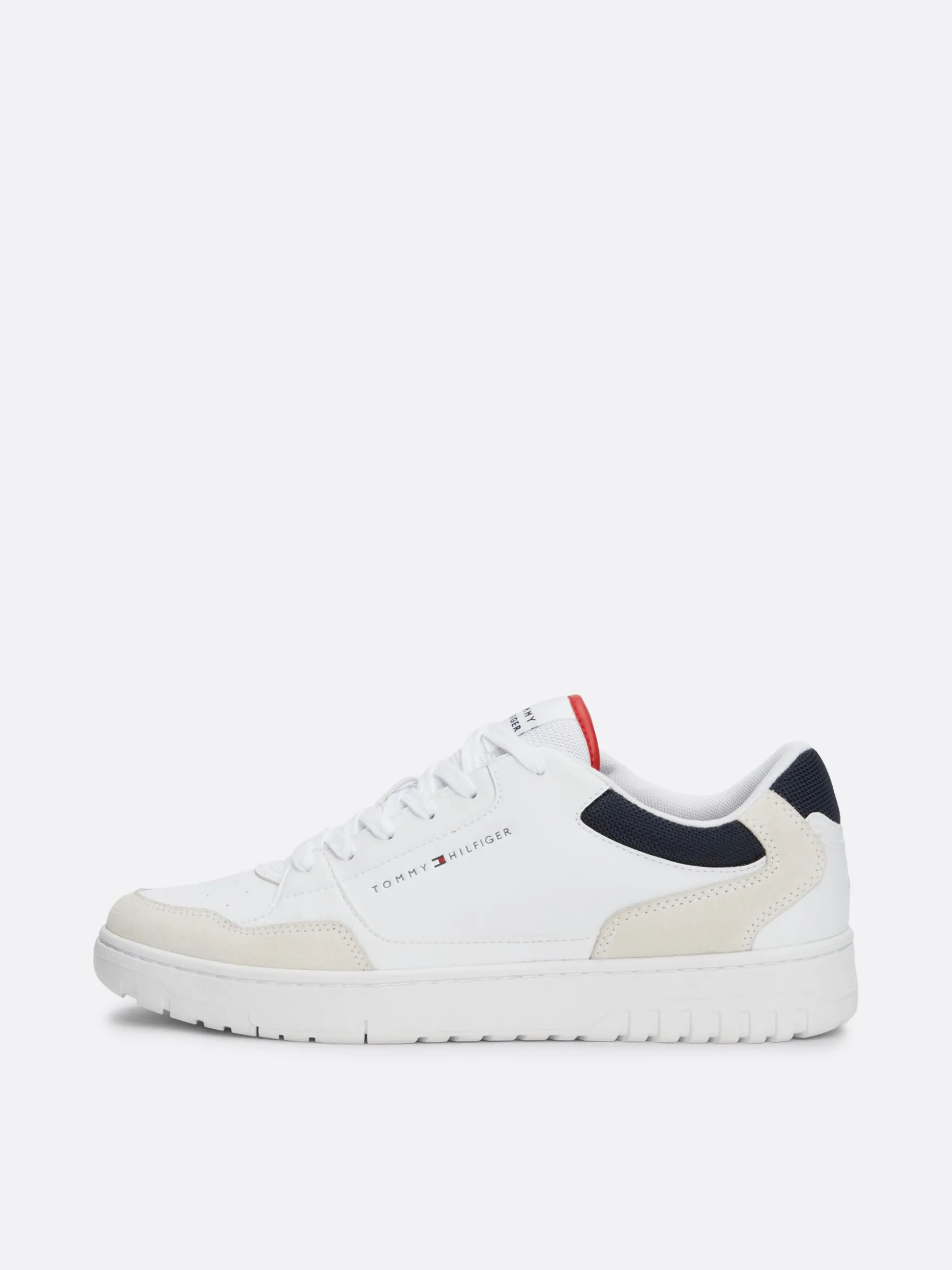 Tommy Hilfiger Essential Basketball-Sneaker mit Color-Pop WHITE Hot