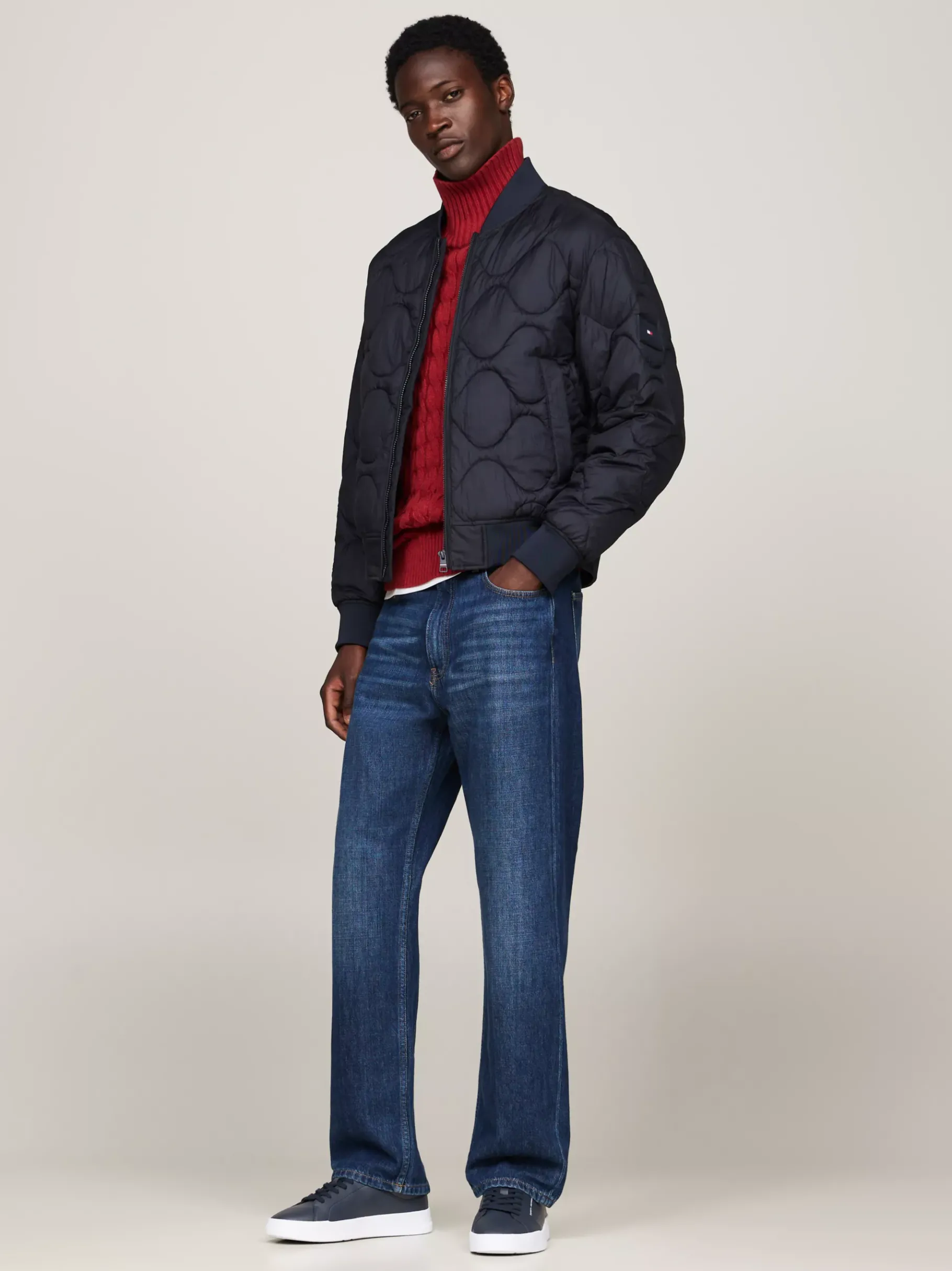 Tommy Hilfiger Essential Court-Sneaker aus Narbenleder DESERT SKY Online