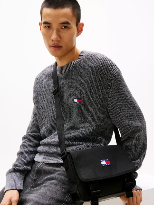 Tommy Hilfiger Essential Crossbody-Messenger-Tasche BLACK Hot