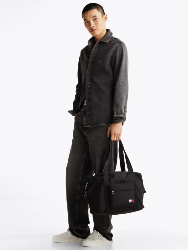 Tommy Hilfiger Essential Dufflebag mit Logomuster BLACK Sale