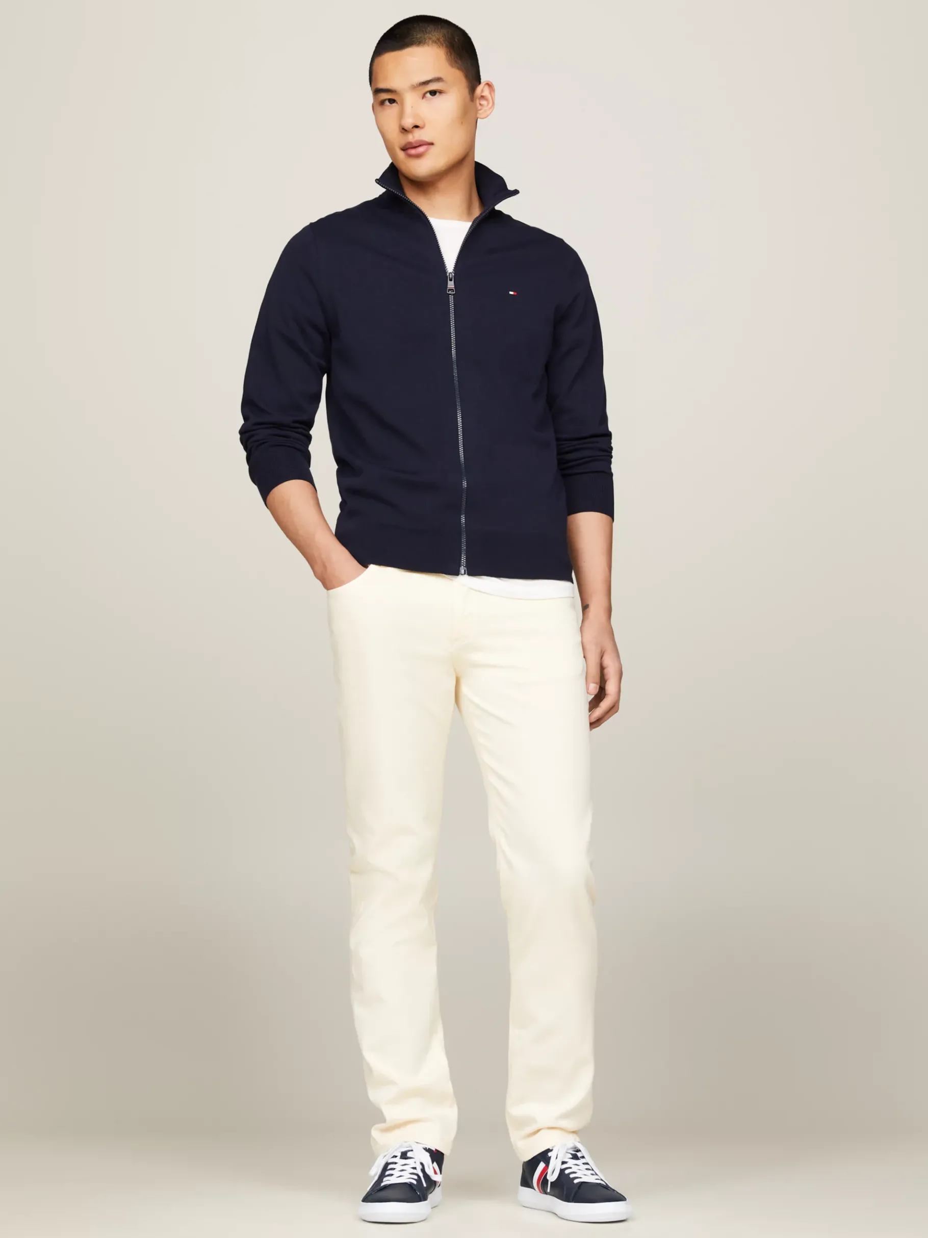 Tommy Hilfiger Essential Leather Cupsole-Sneaker DESERT SKY Best Sale