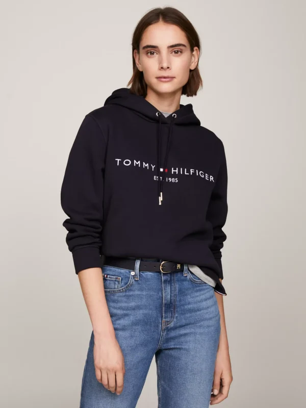 Tommy Hilfiger Essential Logo-Hoodie DESERT SKY New