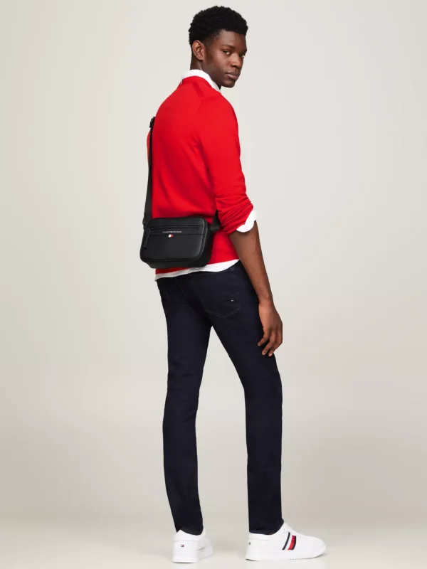 Tommy Hilfiger Essential Reportertasche mit Metall-Logo BLACK Flash Sale